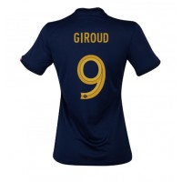 Camiseta Francia Olivier Giroud #9 Primera Equipación Replica Mundial 2022 para mujer mangas cortas